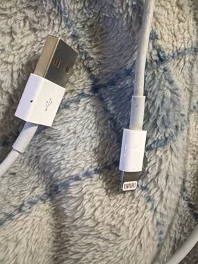 2 Apple White Lightning to USB Charging Cable for 5$